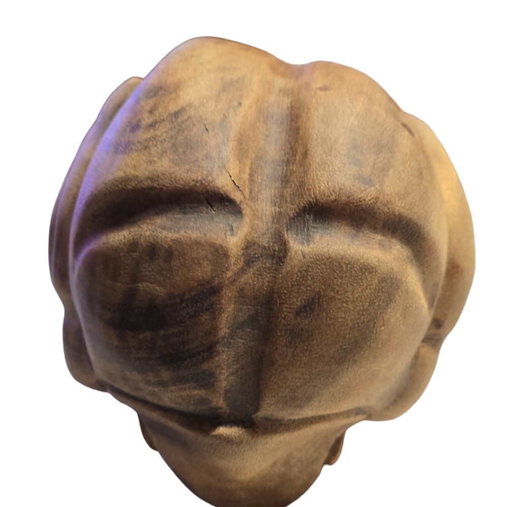 Vintage Teak wood large weeping Buddha - Picture 5 of 7